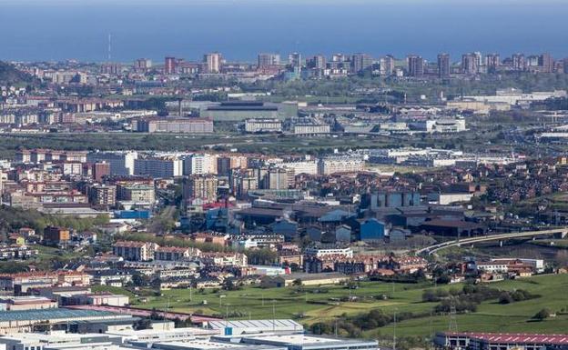 Vista aérea de El Astillero y Camargo. 