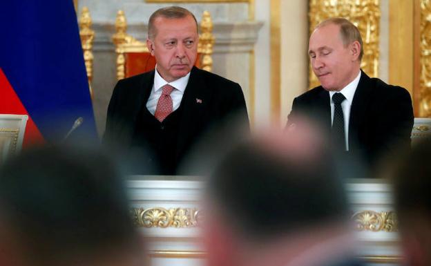 Erdogan (i) y Putin. 