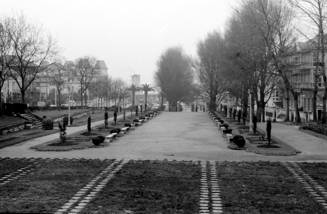 Este es el estado que presentaban los jardines de San Roque en 1971.