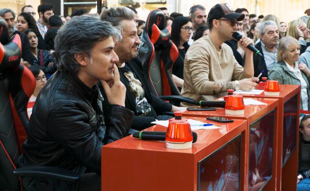 Nando Agüeros, Tomás Limeres y Jadel, jurado del concurso.