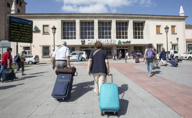 Estación de tren de Santander, donde ocurrieron los hechos.