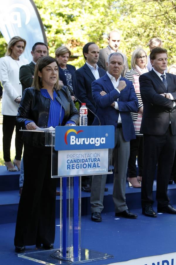 Los populares cántabros han presentado a sus candidatos en la Casa de Juntas de Puente San Miguel, en Reocín.