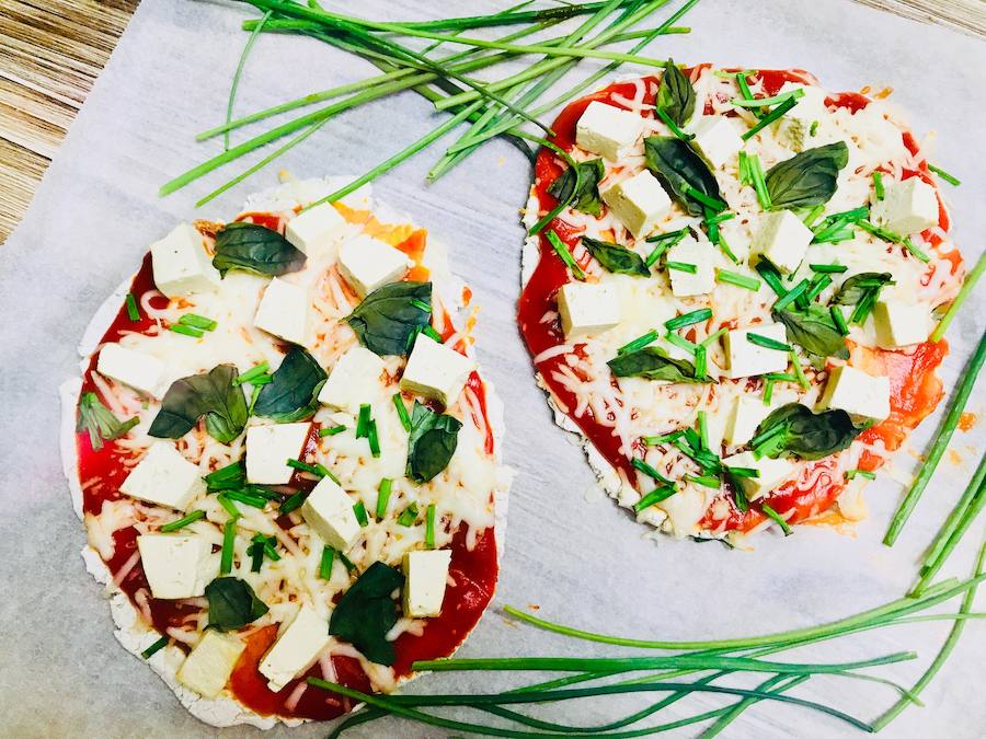 PIZZA DE TOFU. ¡Lista para degustar!