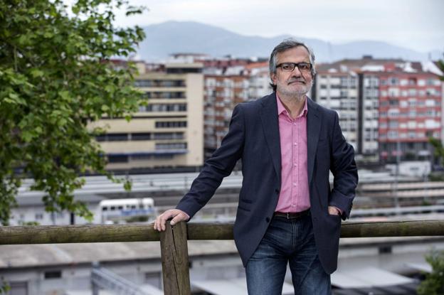 José Guerrero, ayer en el parque del Agua en Santander. ::