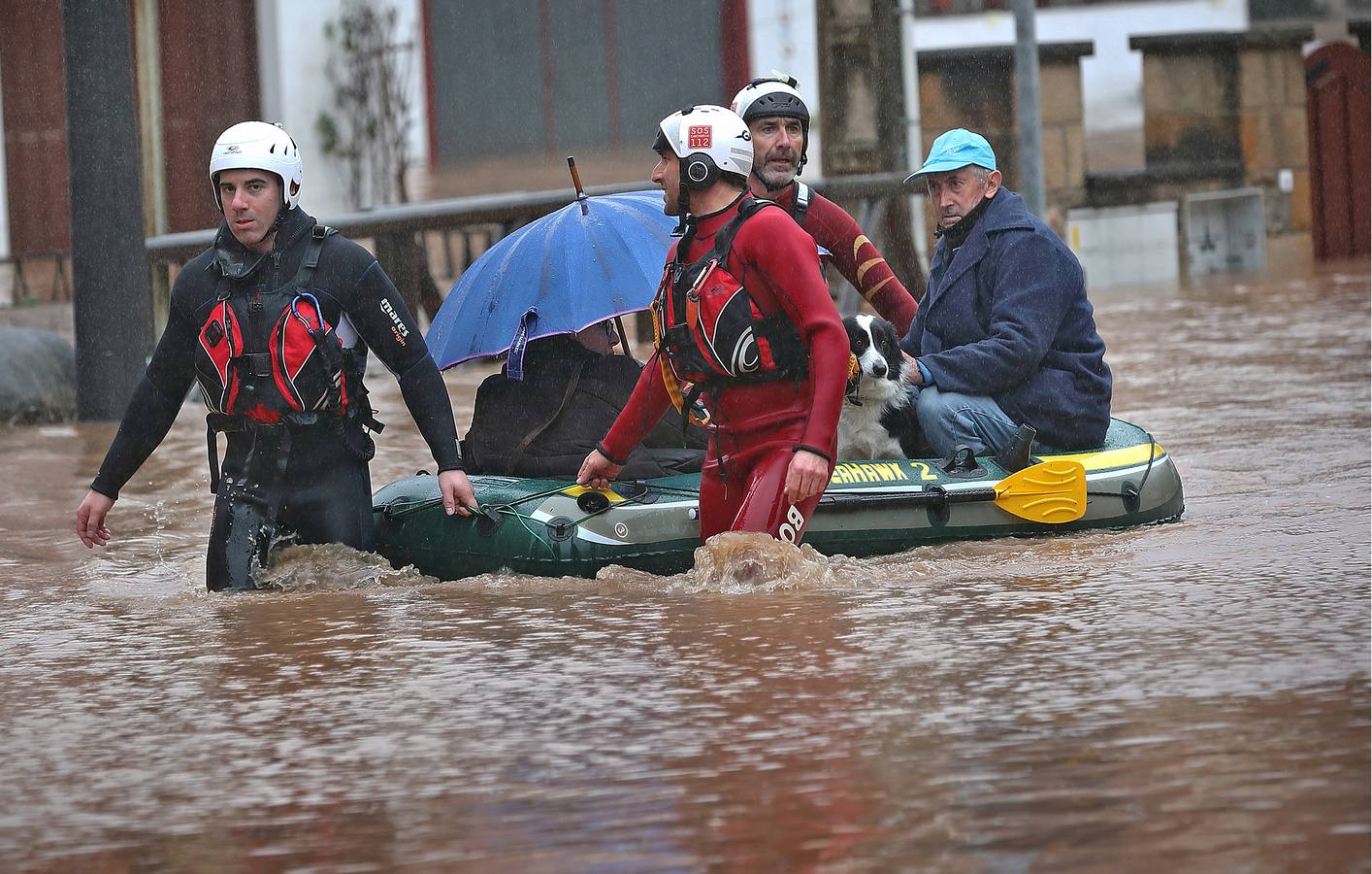 Inundaciones en Villanueva de la Peña (enero 2019).