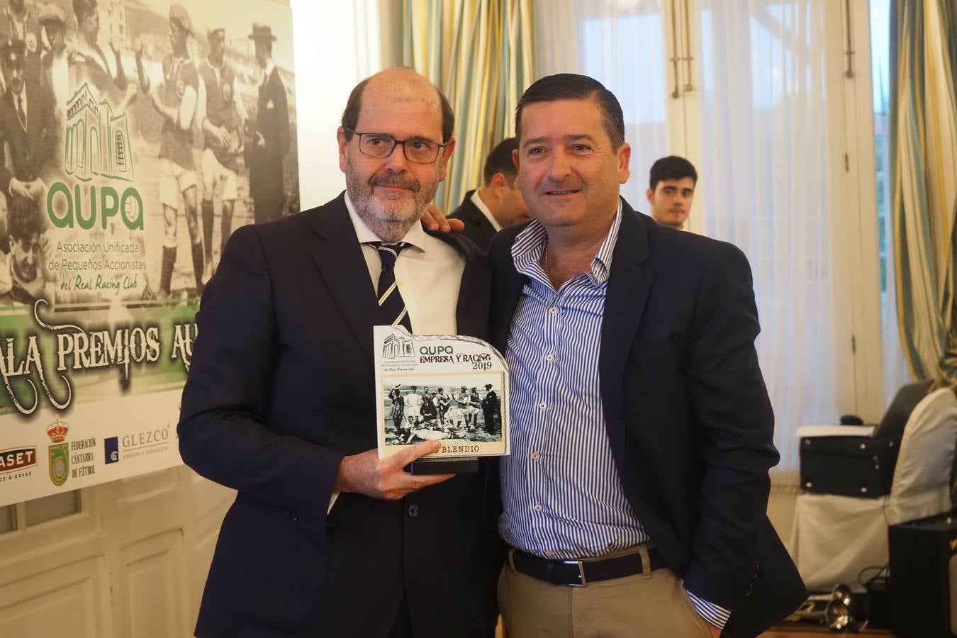 José Emilio Criado, director del Grupo Autogomas y Pedro Ortiz, presidente de la Fundación Racing.