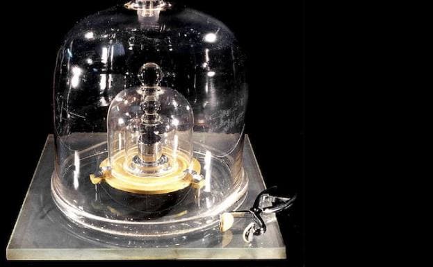 El prototipo del siglo XIX para el kilogramo, conocido como 'Gran K'