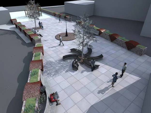 Recreación de cómo quedará la Plaza de la Concordia tras las obras.
