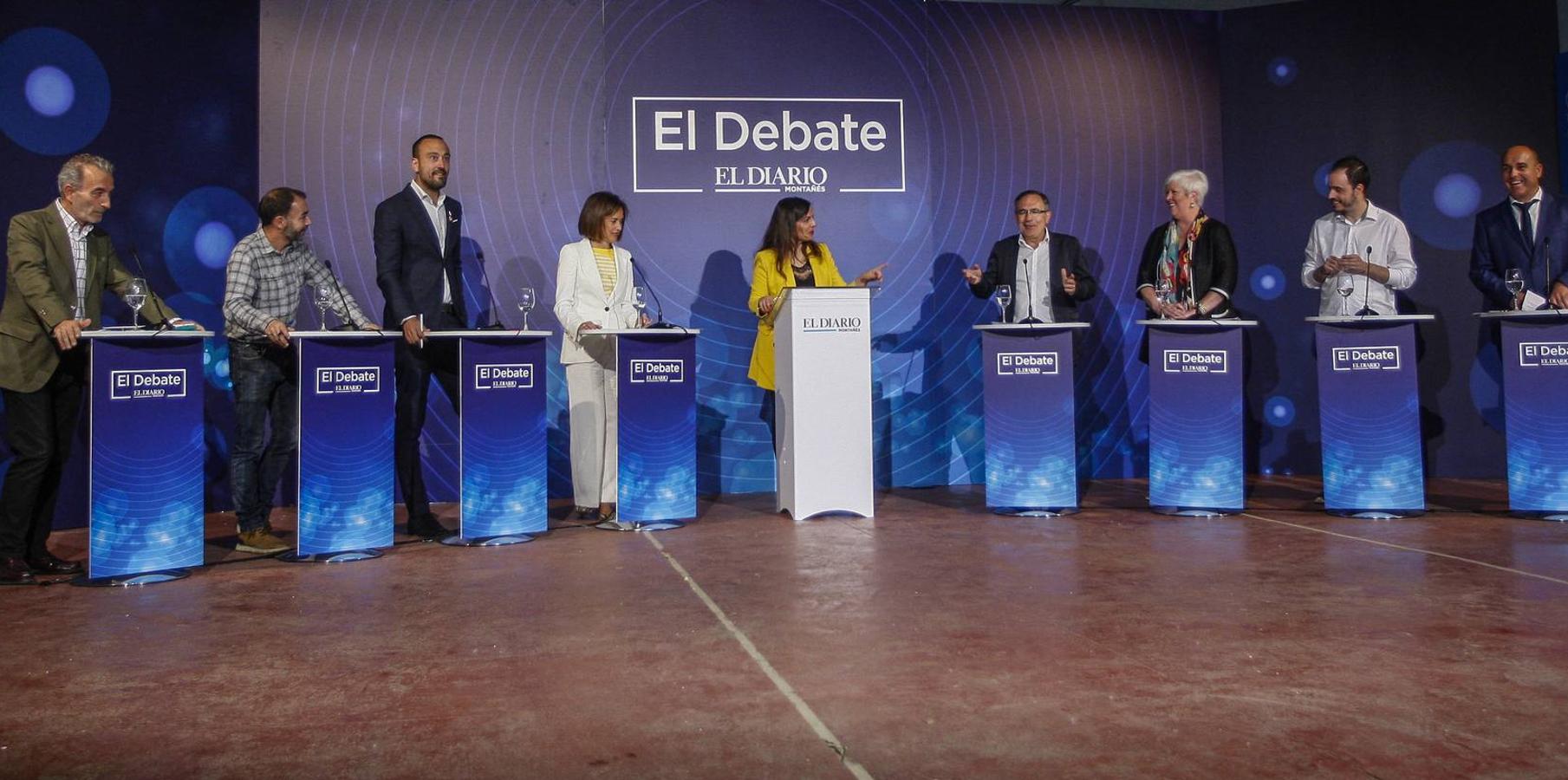 Ángel Bercedo (Vox), Ivan Martínez (ACPT), Javier López Estrada (PRC), Marta Fernández Teijeiro (PP), José Manuel Cruz Viadero (PSOE), Blanca Rosa Gómez Morante (Torrelavega Sí), David García (Unidas Podemos) y Julio Ricciardiello (Ciudadanos) se enfrentaron en el evento organizado por El Diario Montañés