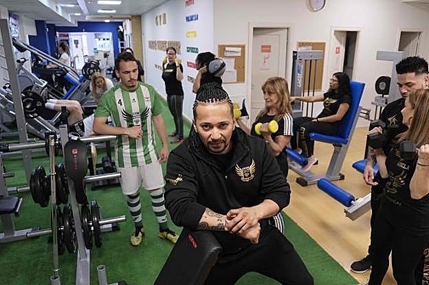 Jefferson David Colorado Cabezas, en su gimnasio de la calle Ruiz de Alda. 