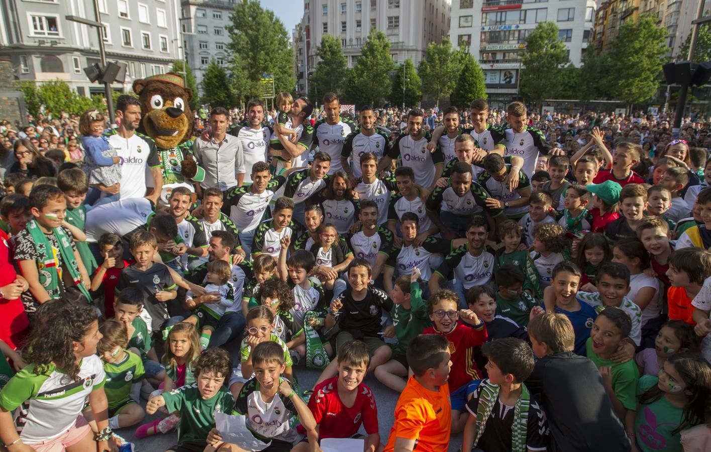 Foto de familia con los más pequeños