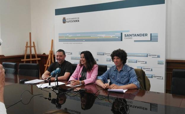 Quirós,Díaz y Rimada durante la presentación