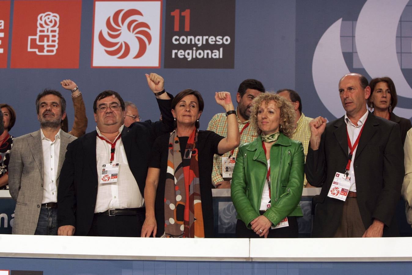 Año 2008. En XXI Congreso Regional del PSOE, celebrado en Santander.