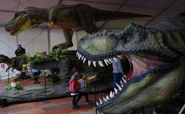 Imagen principal - Un Tyrannosaurus Rex en el Palacio de Exposiciones