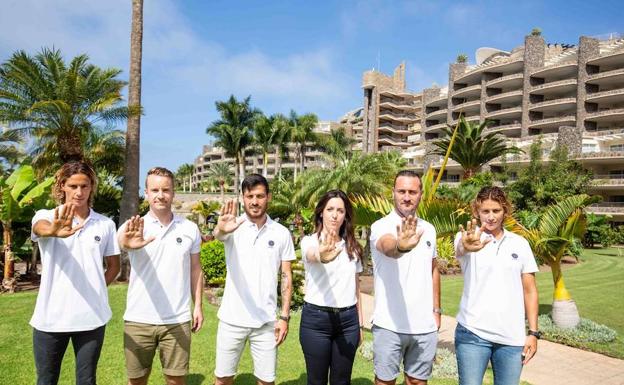 De izda. a dcha. Iballa Ruano, Mads Ostberg, David Silva, Will Mellor y Daida Ruano.