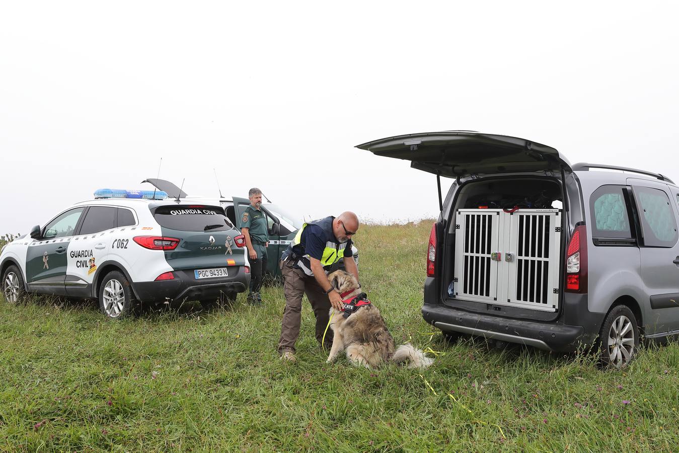 Los perros han vuelto a señalar el rastro del menor en los acantilados mientras se le busca también desde el mar y desde el aire