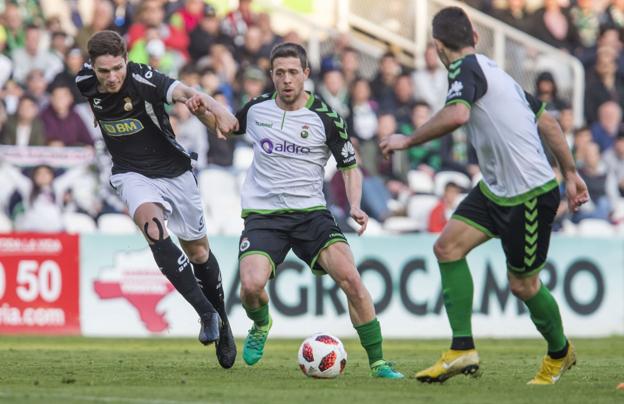 Alberto Noguera, en el partido contra el Real Unión. :