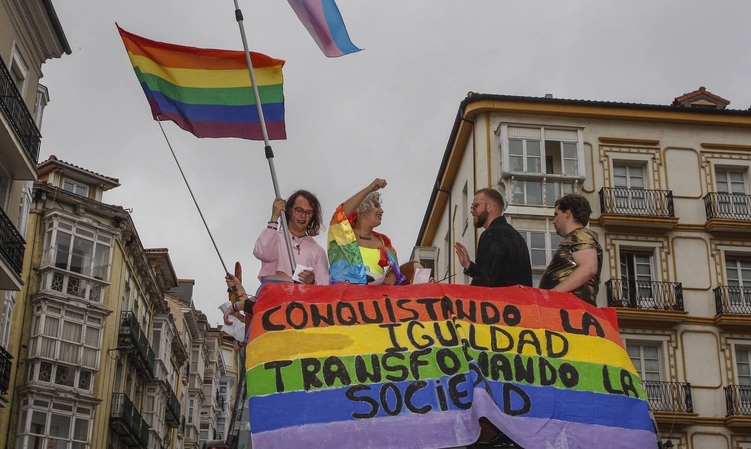 Fotos: La manifestación por el Día del Orgullo por el centro de Santander