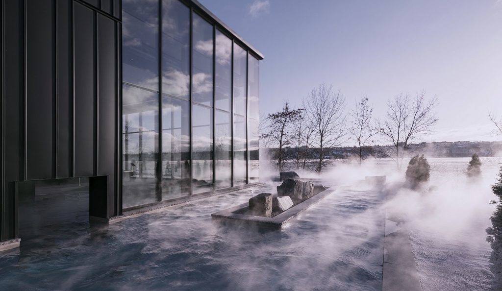 Mejor hotel spa del mundo: 'Strøm Spa Nordique Vieux-Québec', del estudio de arquitectura Lemaymichaud (Québec City, Canadá)