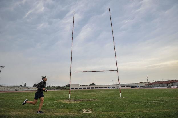 El Bathco juega sus partidos en el campo de rugby del Complejo Ruth Beitia. 