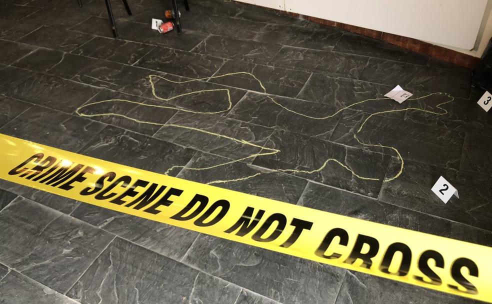 Recreación de una escena de un crimen.