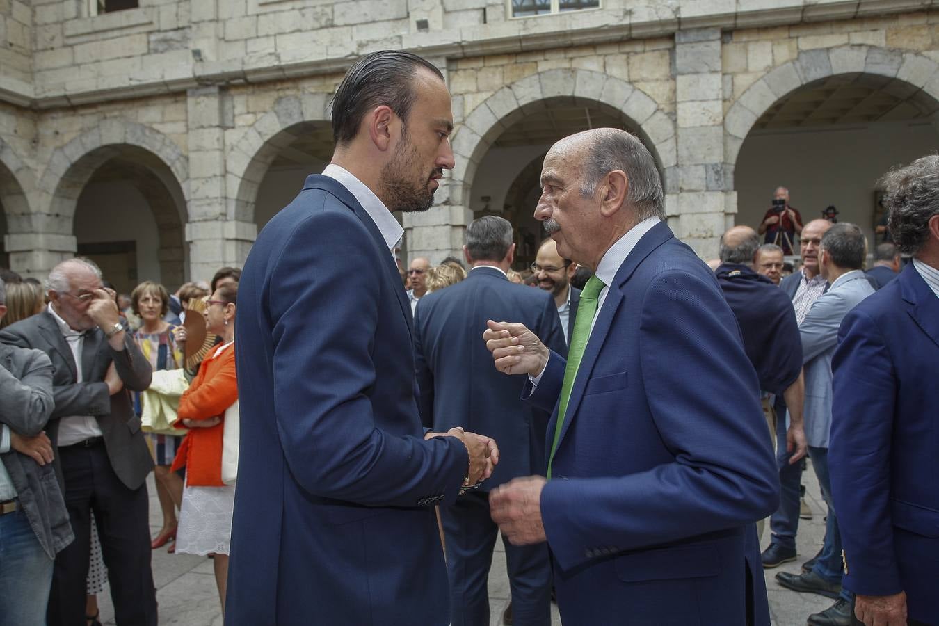 Javier López Estrada junto a José María Mazón