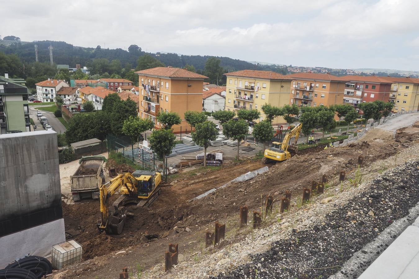 Fotos: Hundimiento de la calzada (A-67, a la altura de Barreda)