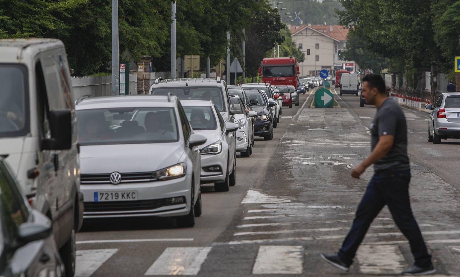 Fotos: Hundimiento de la calzada (A-67, a la altura de Barreda)