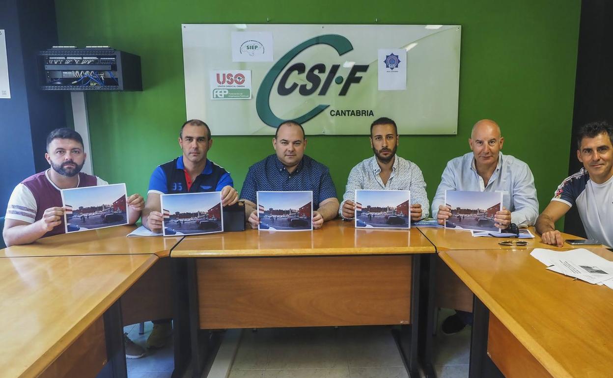 Asamblea sindical de la Policía local de Santander.