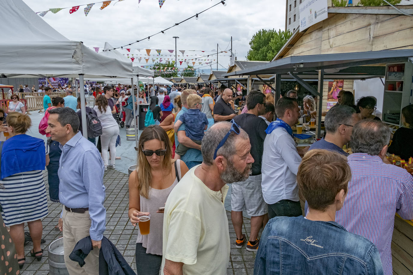 Las casetas de la plaza Alfonso XIII.