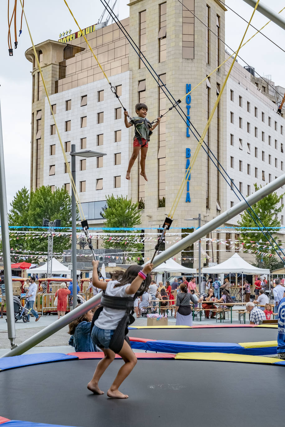 Las casetas de la plaza Alfonso XIII.