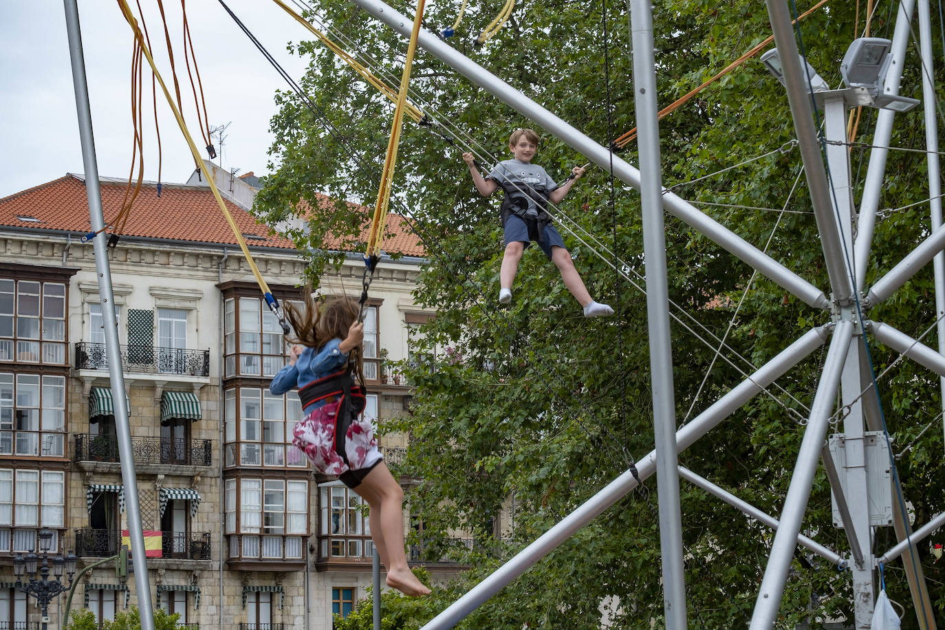 Las casetas de la plaza Alfonso XIII.