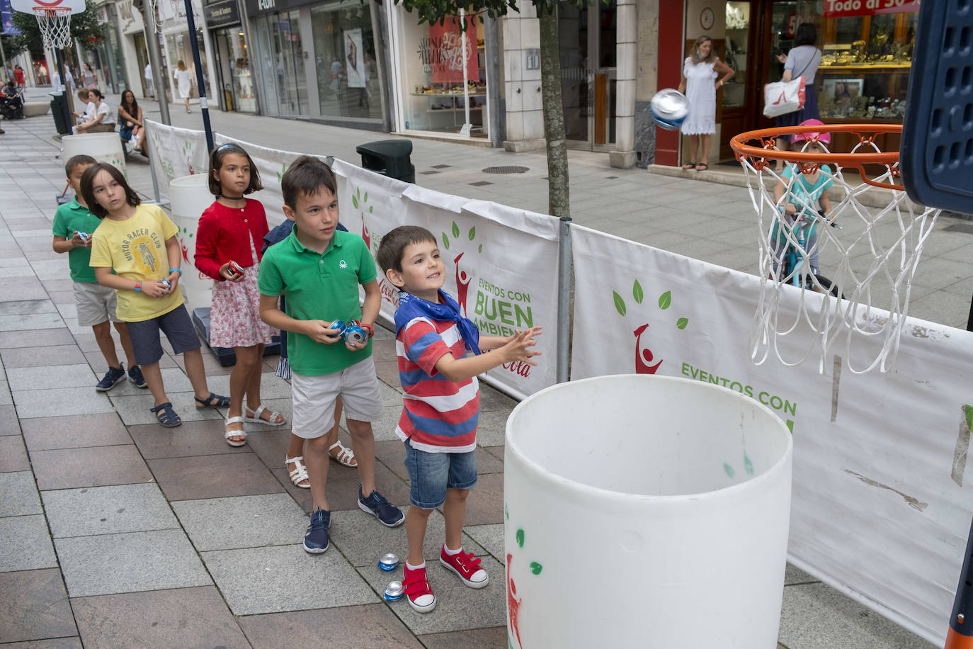 Las casetas de la plaza Alfonso XIII.