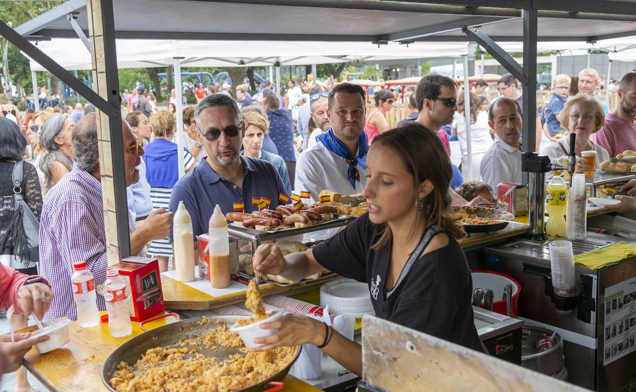 El bullicio de la Semana Grande. 