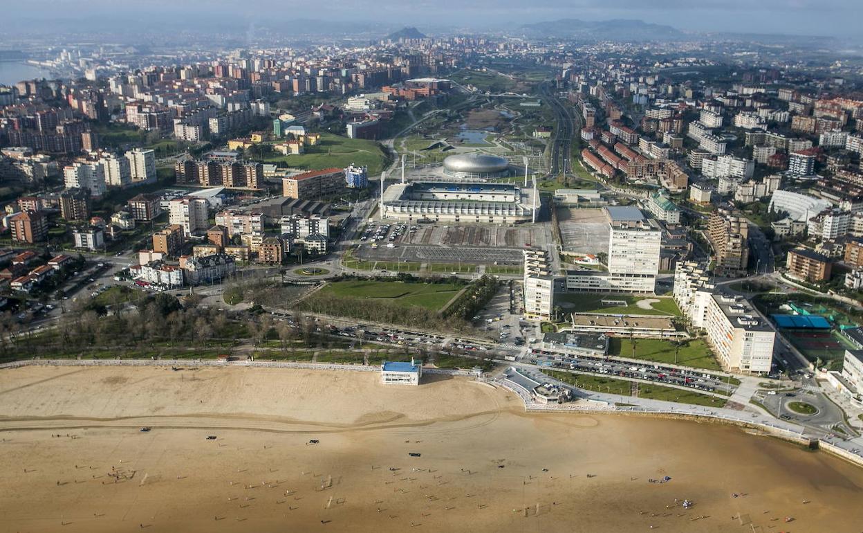 Vista general de Santander desde El Sardinero.