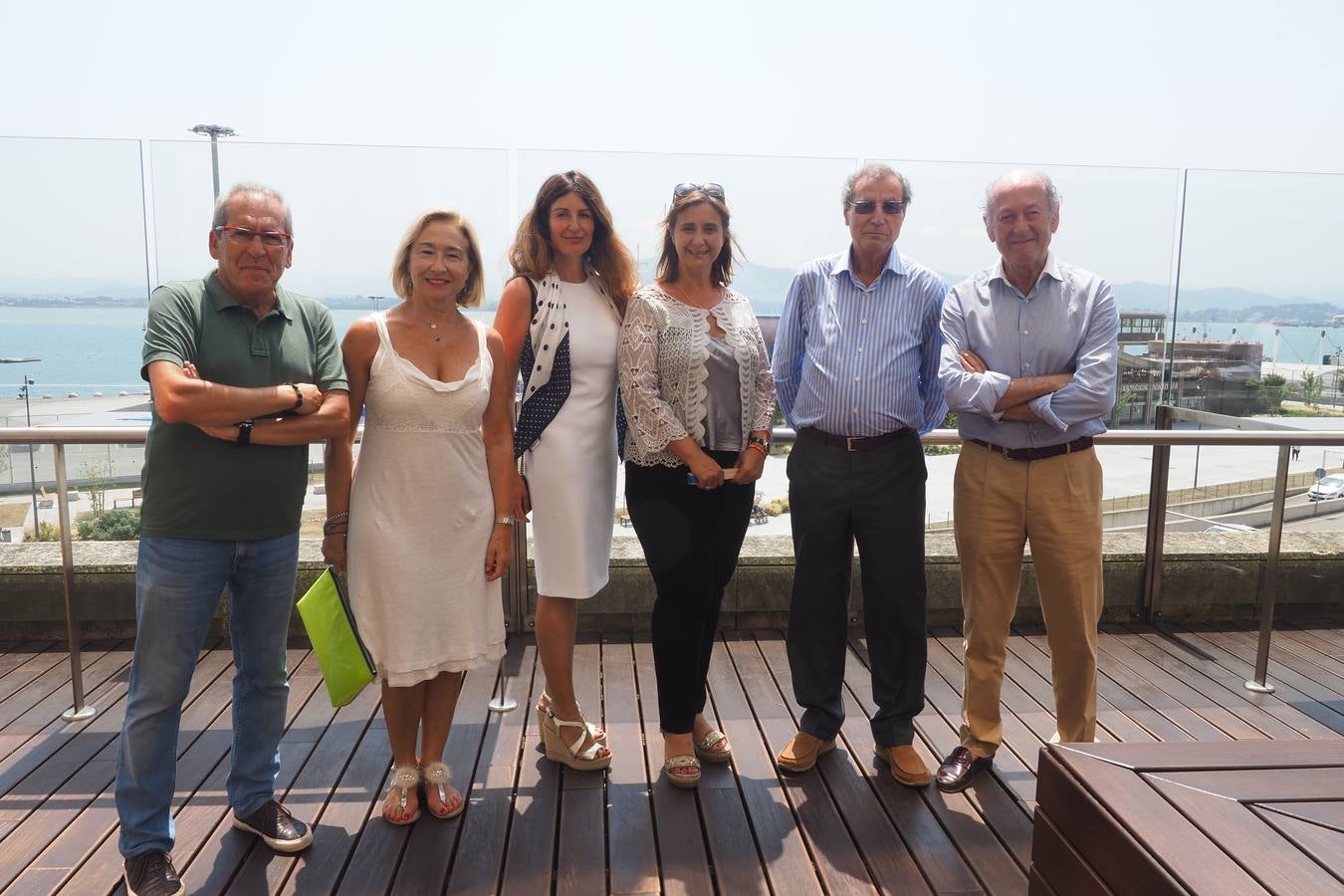 Víctor Gijón, Mercedes Díaz, Silvia Aparicio, Eva Fernández, Manuel Ángel Castañeda y Julio Rama.