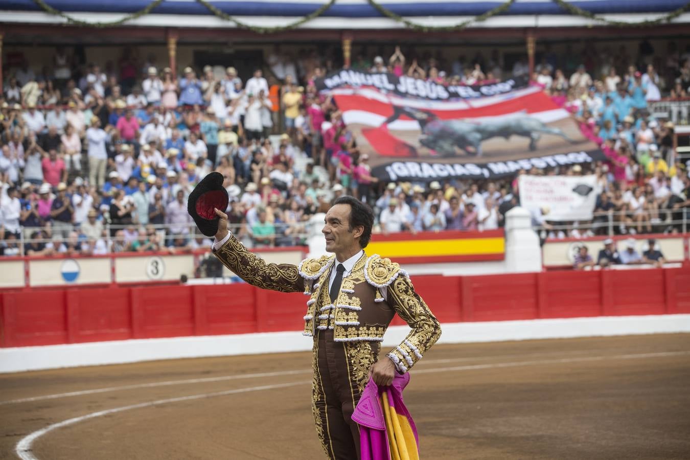 Curro Díaz, Manuel jesús 'El Cid' y Emilio de Justo en el tercer festejo de la Feria de Santiago