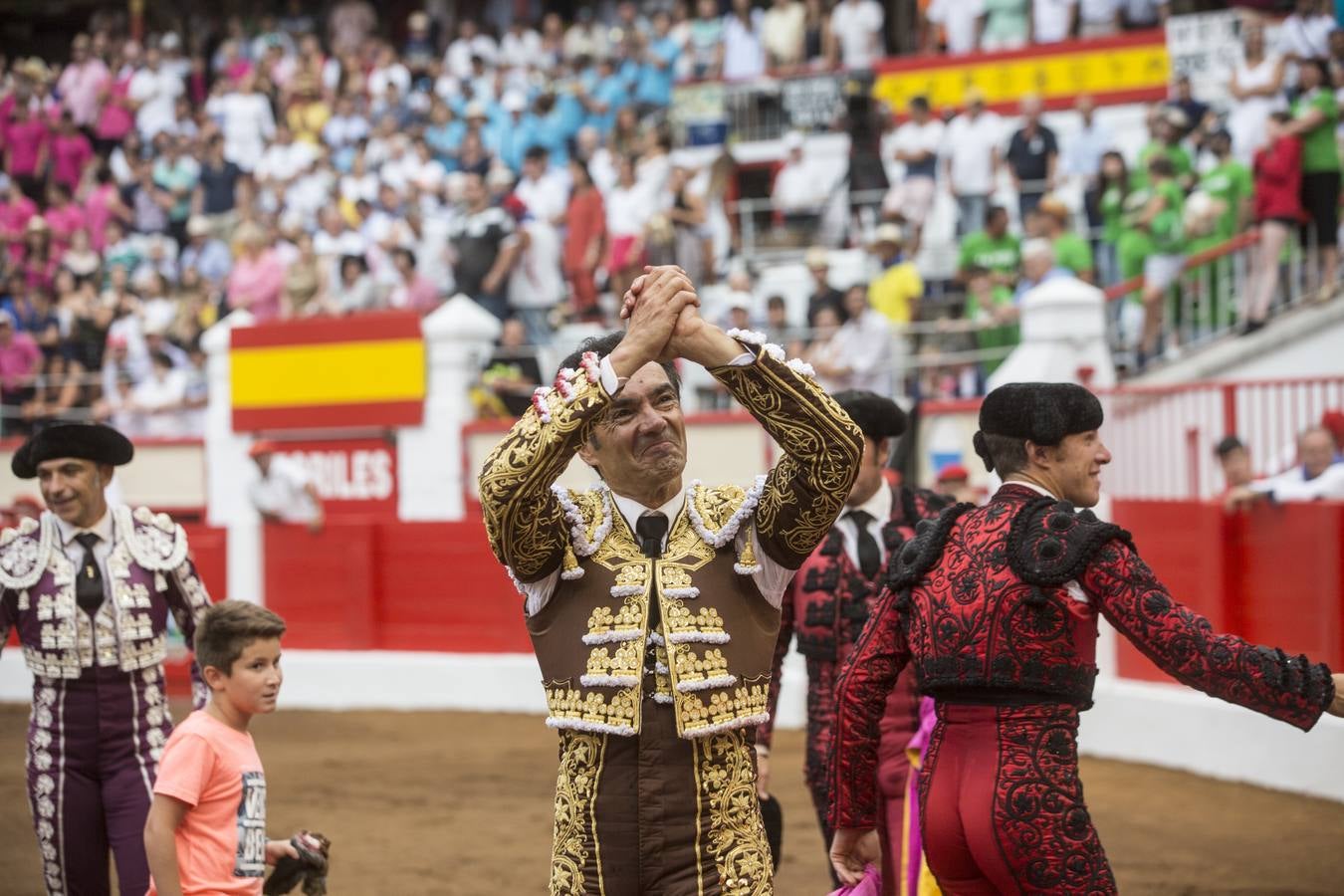 Curro Díaz, Manuel jesús 'El Cid' y Emilio de Justo en el tercer festejo de la Feria de Santiago