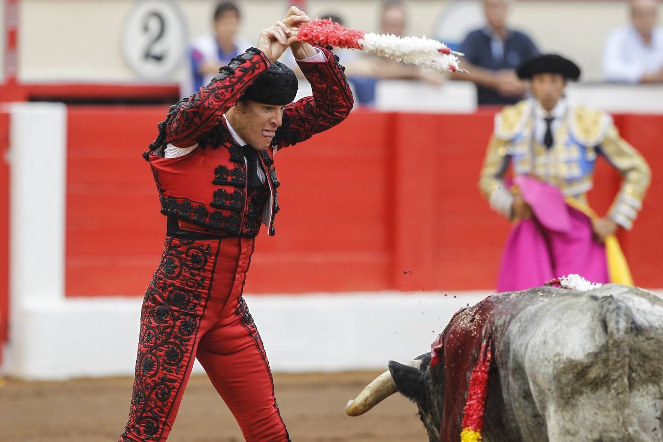 Curro Díaz, Manuel jesús 'El Cid' y Emilio de Justo en el tercer festejo de la Feria de Santiago