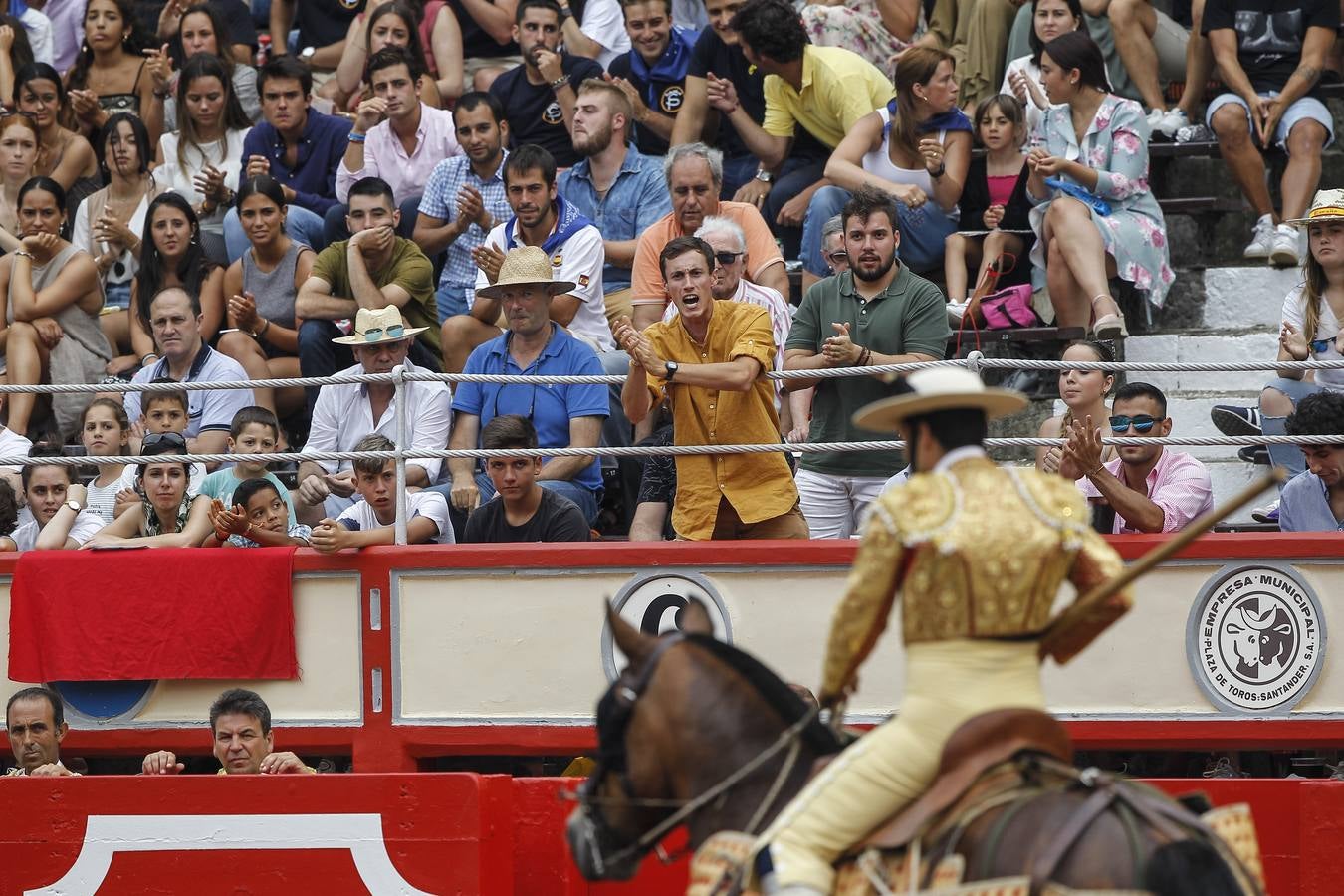 Curro Díaz, Manuel jesús 'El Cid' y Emilio de Justo en el tercer festejo de la Feria de Santiago