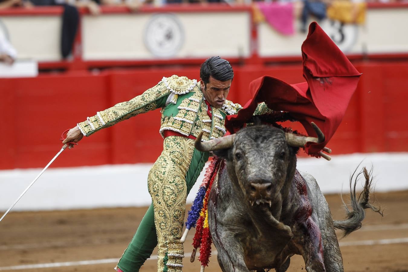 Curro Díaz, Manuel jesús 'El Cid' y Emilio de Justo en el tercer festejo de la Feria de Santiago