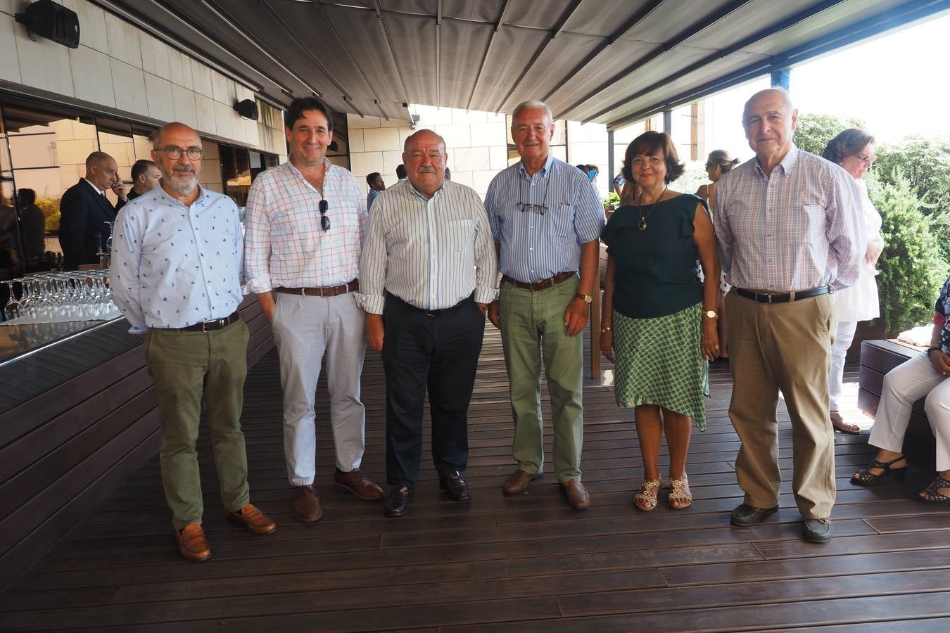 Fernando Gaspar, Saturnino Castanedo, Emilio Seoane, Ángel Leñero, Gloria Lima y Arístides Herrera.