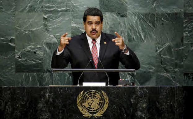 Nicolás Maduro, durante su intervención ante la Asamblea de las Naciones Unidas. 