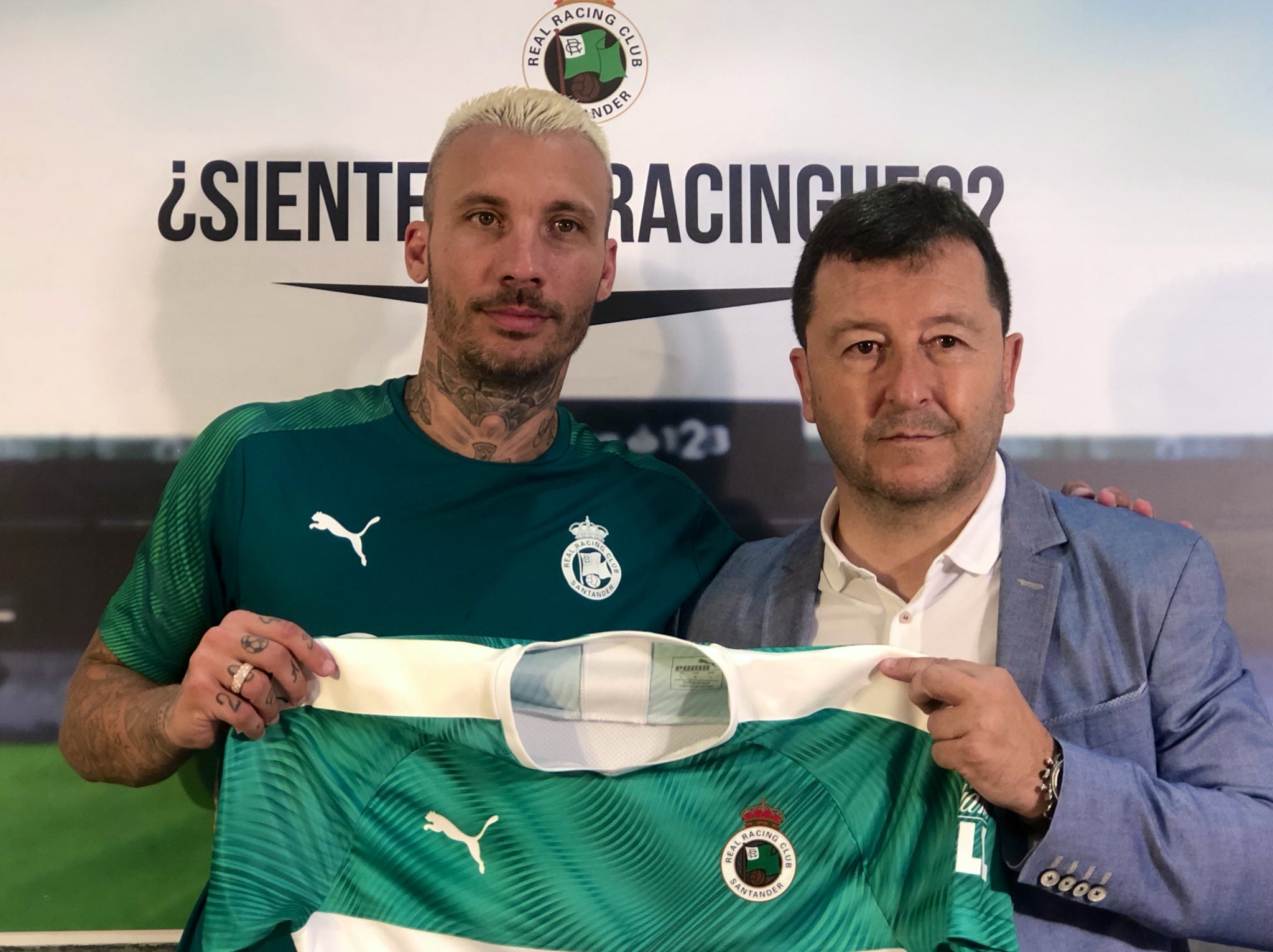 Ruano, junto a Chuti Molina, en la presentación del jugador.