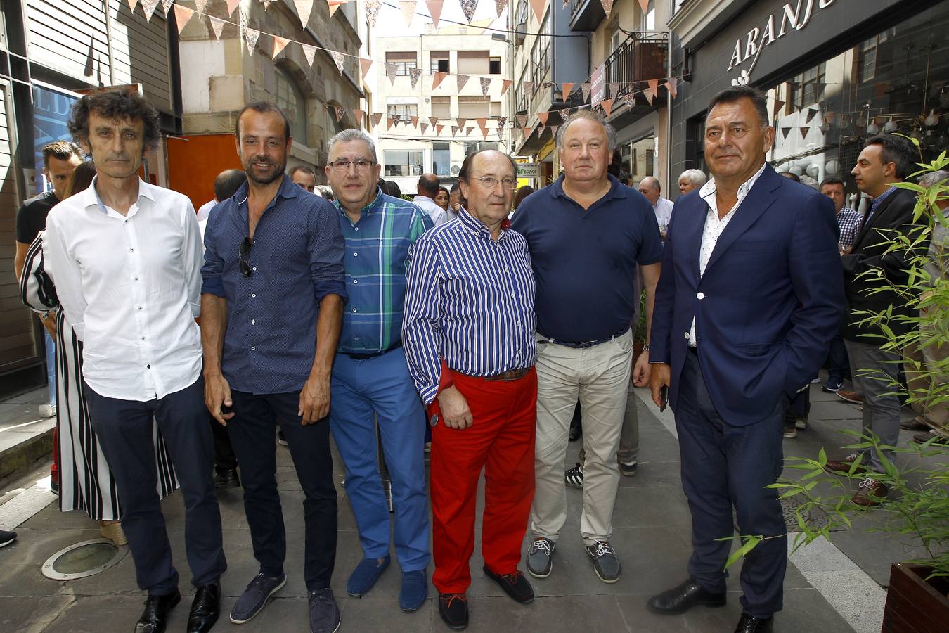 Serafín Castillo, Avelino Ordóñez, Luis Ángel Sánchez, Miguel Ángel Díaz, José Manuel García Lahidalga y Gervasio Pinta.