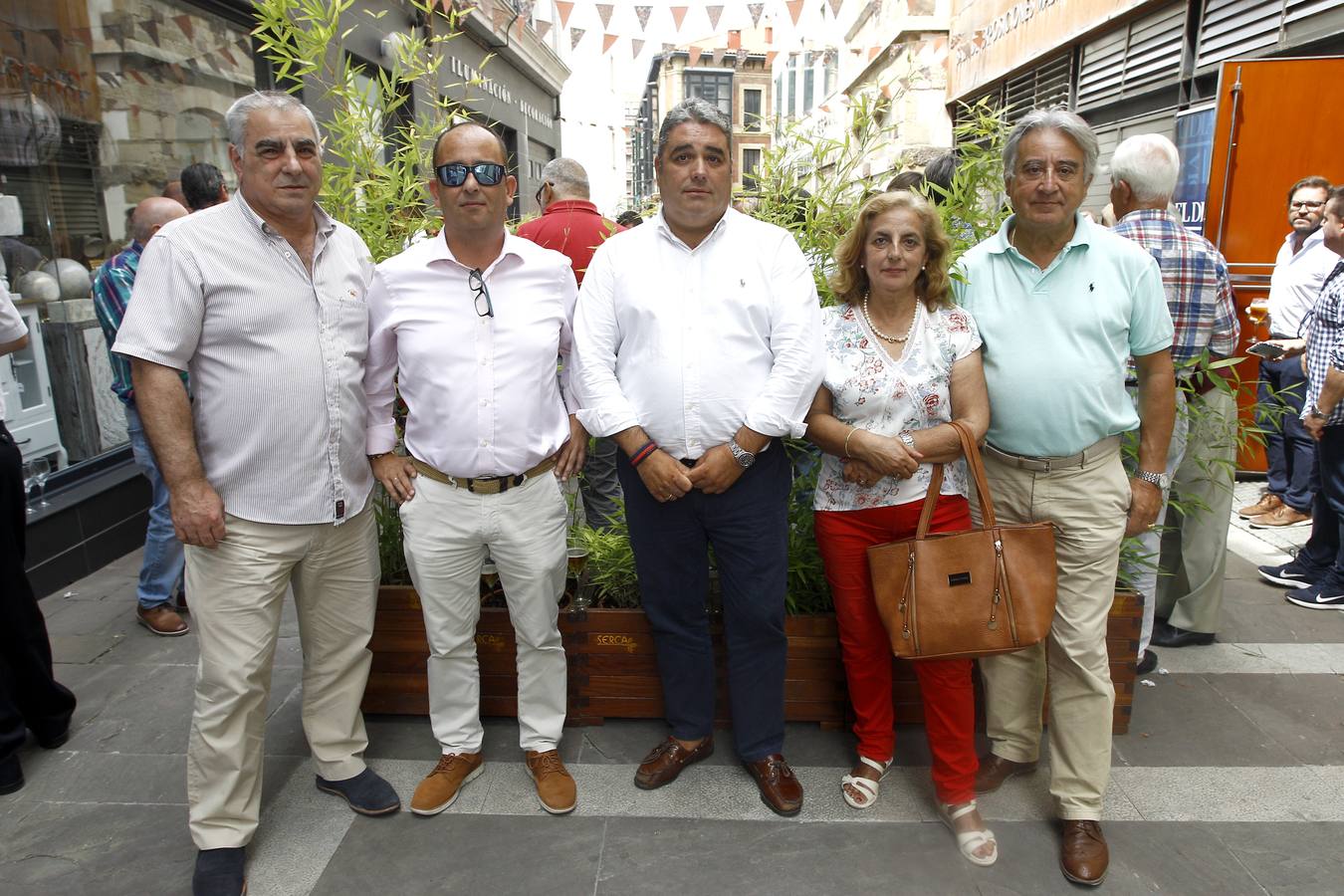 Justo Quintanilla, Ángel García, José Luis Quintanilla, Carmen Rosa Abad y José Ángel Fernández.