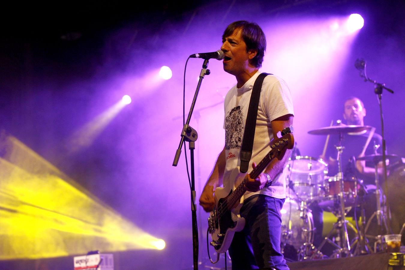 Víctor Manuel, durante la actuación del jueves en Torrelavega.