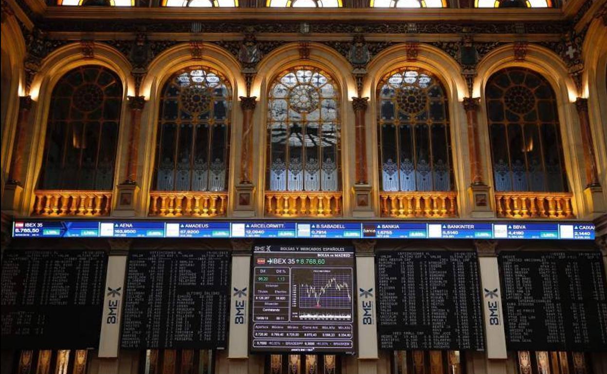 Bolsa de Madrid. 