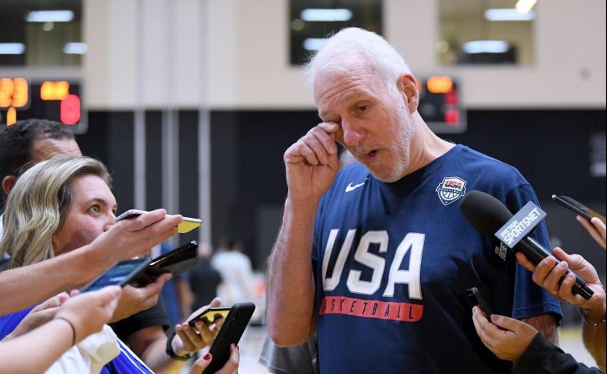 Gregg Popovich, seleccionador estadounidense para el Mundial de China.