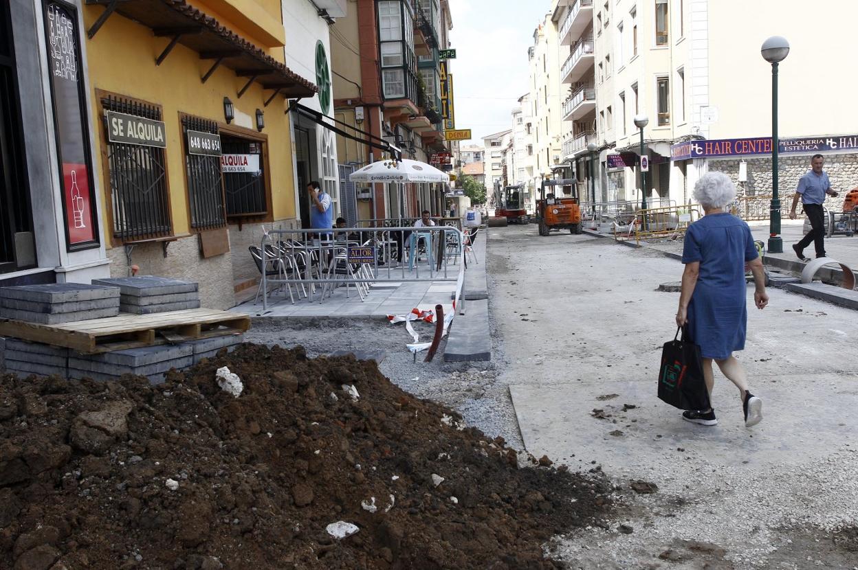 La segunda y última fase de las obras se está realizando en la calle Carrer